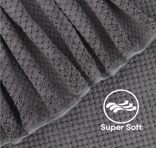 Bath Towel Set Pack of 2, (27 x 54 Inches) Microfiber Ultra Soft Highly Absorbent Lightweight and Quick Drying Towel