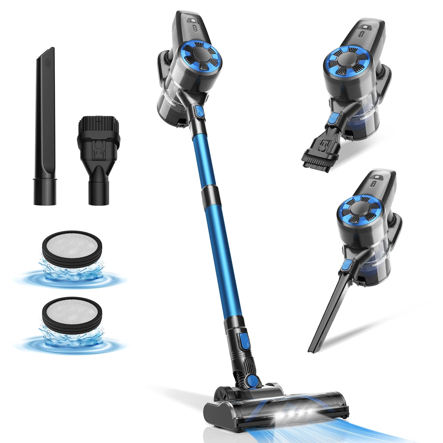 Cordless Vacuum Cleaner, 20Kpa Ultra-lightweight Stick Vacuum for Household Cleaning