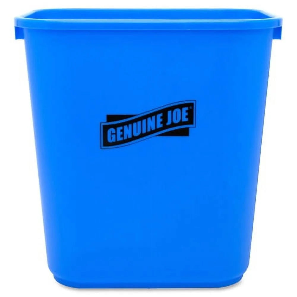 Indoor & Outdoor Recycling Wastebasket Rectangle 7.13 Gal Capacity, Eco Friendly Waste Bin for Classroom Office Use