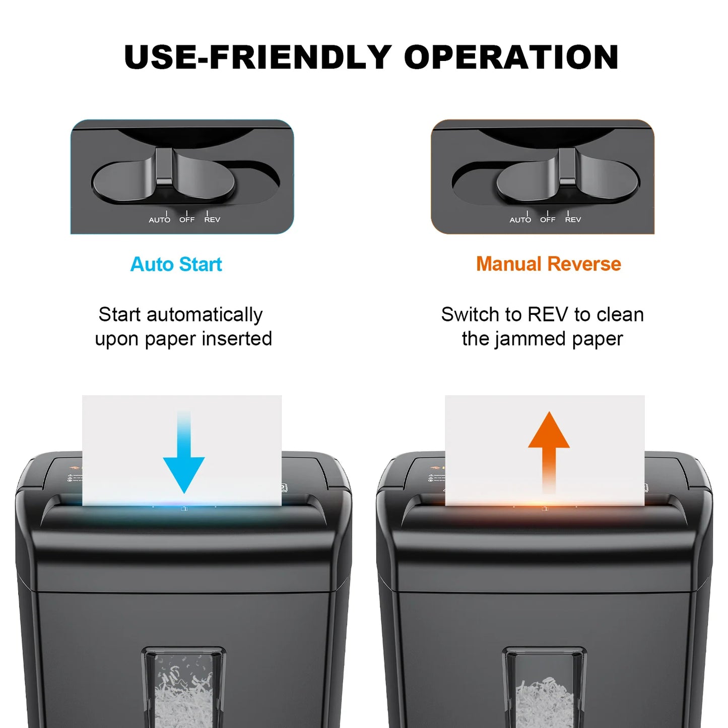 Bonsaii 10-Sheet P-4 Cross-Cut Shredder with 5.5-Gallon Basket, Shreds Paper/Staples/Credit Cards/Clips