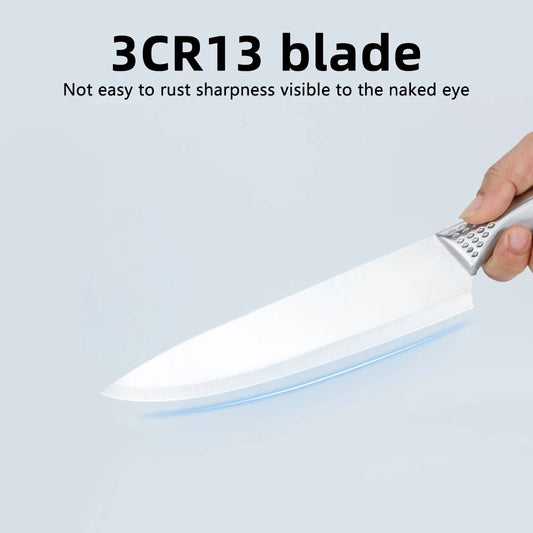 8pcs Stainless Steel Chef's Kitchen Knives Set and Vegetable Cutting Knife.