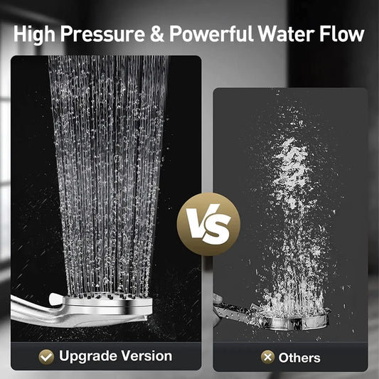Shower Head with Handheld, High Pressure 10 Modes with 59" Stainless Steel Hose Adjustable Holder