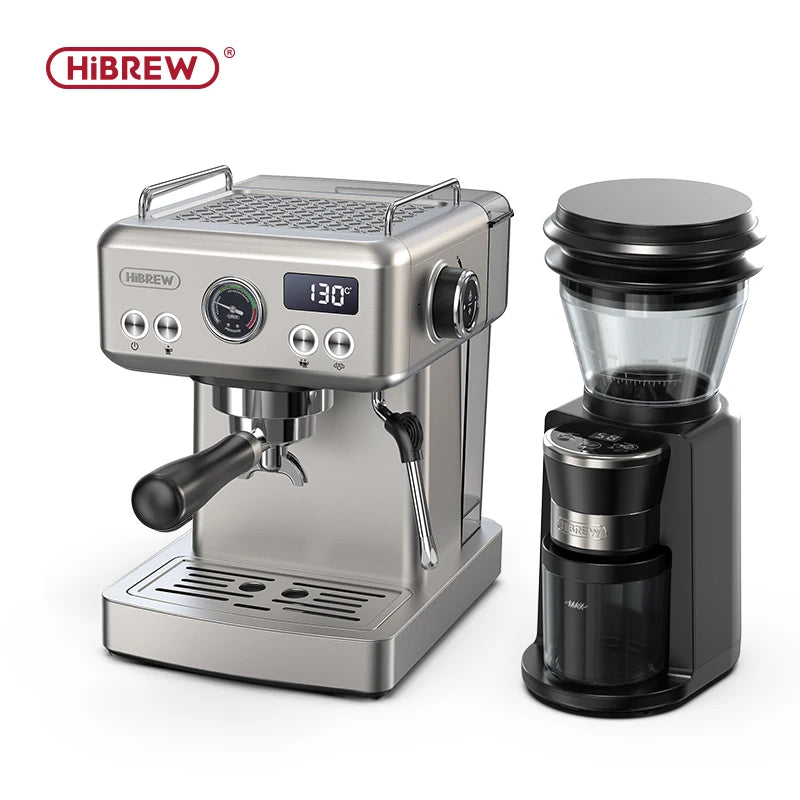 20Bar Semi Automatic Espresso Coffee Machine Temperature Adjustable, 58mm Portafilter Cold/Hot Coffee Maker Metal CaseH10A