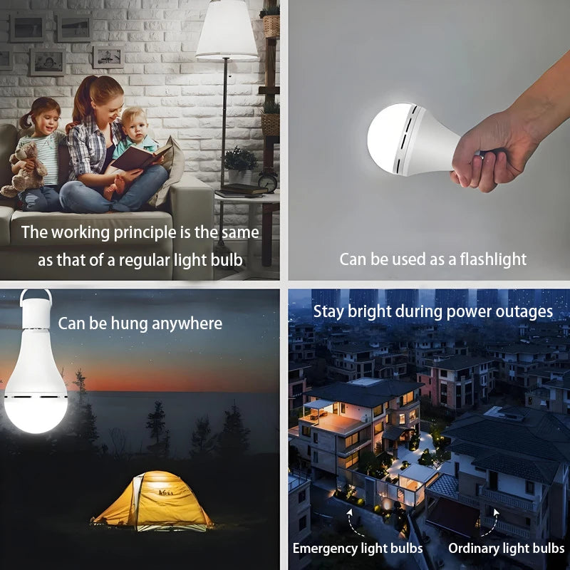 12pcs 15W rechargeable LED emergency bulbs,