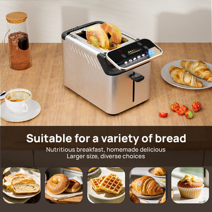 New 2-slice toaster, Smarter Screen And Easier Operation, Full Stainless Steel,