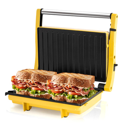 Grilled Cheese , Sandwich Maker & Waffle Maker, 1000W Panini Press with Removable Non-Stick Plate Easy to Clean,