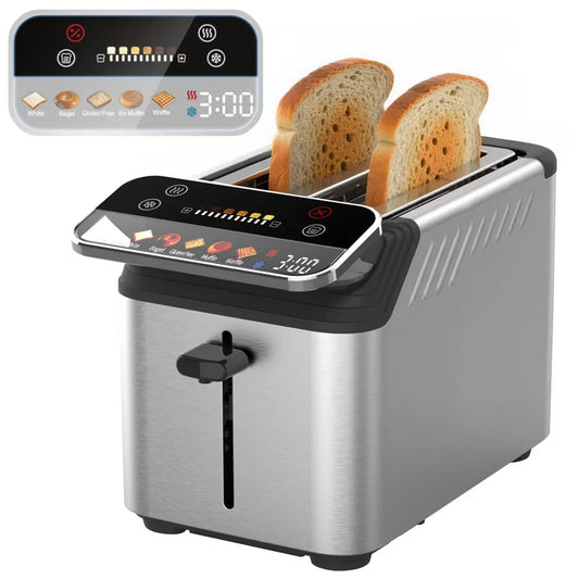 New 2-slice toaster, Smarter Screen And Easier Operation, Full Stainless Steel,