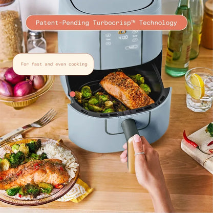 Cornflower Blue Beautiful 3 Qt Air Fryer with TurboCrisp Technology