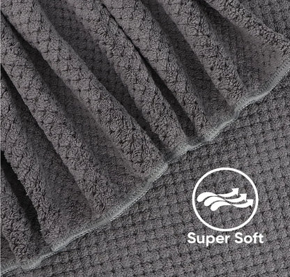 Bath Towel Set Pack of 2, (27 x 54 Inches) Microfiber Ultra Soft Highly Absorbent  Lightweight and Quick Drying Towel