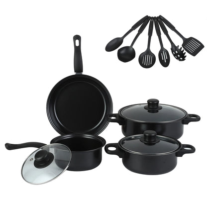 13-Piece Luxury Non-Stick Cookware Set Frying pan, casserole dish, wok, versatile, stylish, durable, outdoor set