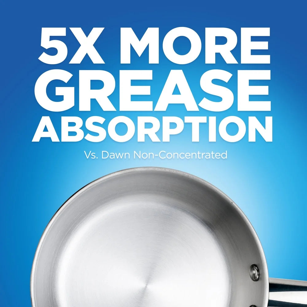 Dish Soap Foam Liquid Grease Remover 5X Absorption Fresh Rapids Clean Powerful Suds No Rinse Needed.