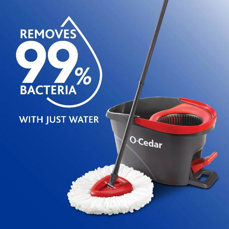 Easy Wring Microfiber Spin Mop and Bucket Cleaning System