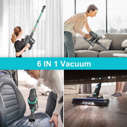 20Kpa Cordless Upright Ultra Lightweight Stick Vacuum for Carpet, Hard Floor, Car, Pet Hair