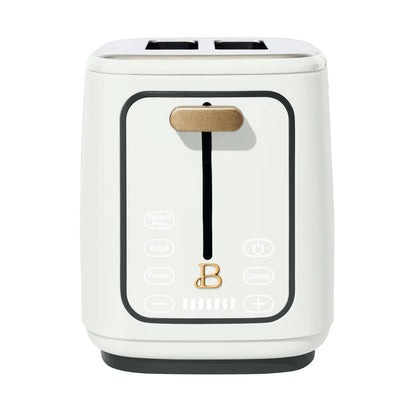 Beautiful 2 Slice Toaster with Touch-Activated Display,