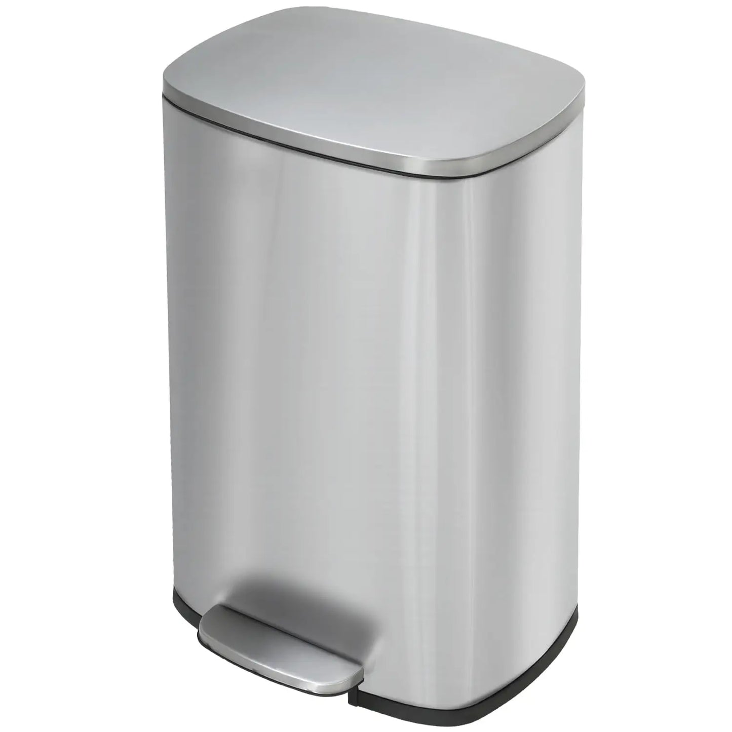 13 Gallon (50L) Stainless Steel Home Recycling Bin and Lid Removable Inner Bucket