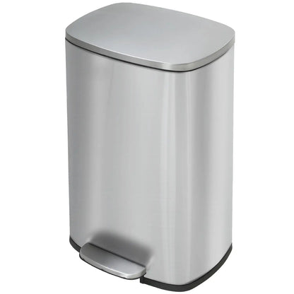 13 Gallon (50L) Stainless Steel Home Recycling Bin and Lid Removable Inner Bucket
