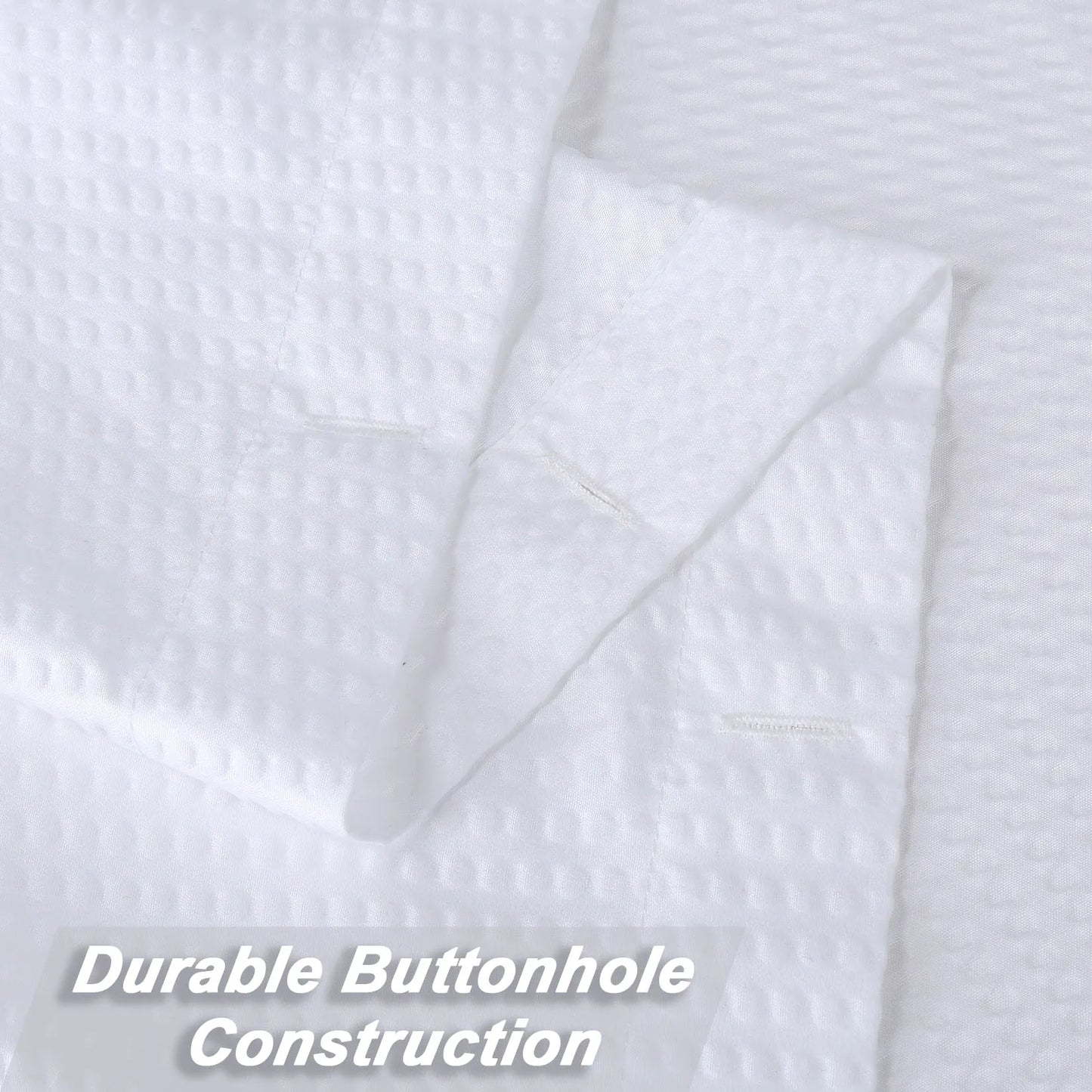 Soft Microfiber Fabric Shower Curtain or Liner for Bathroom, Bathtub Embossed Pattern Water Repellent 72x72Inches