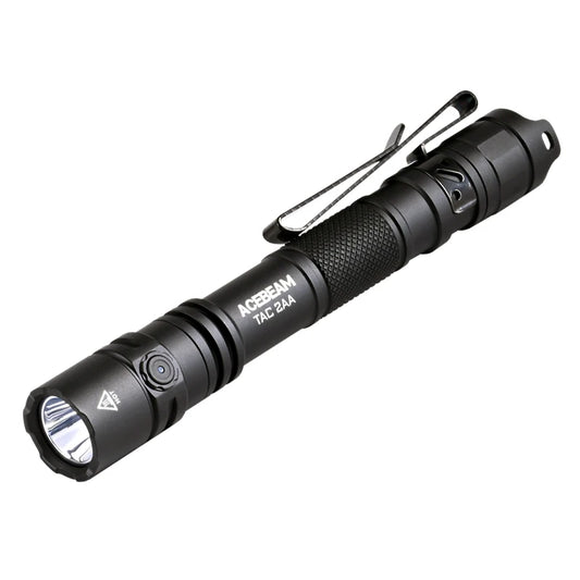 LED flashlight 1600 lumen 181 meters portable EDC flashlight USB-C rechargeable battery double buttons torch