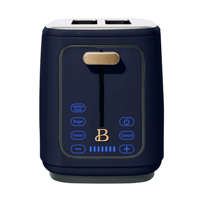 Beautiful 2 Slice Toaster with Touch-Activated Display,