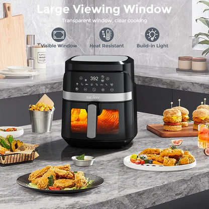 Air fryer 8-in-1,6L  Electric Hot fryer Oven Oilless Cooker, Roast, Bake, Plus Bake, Dehydrate, and Keep Food Warm,