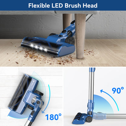 Cordless Vacuum Cleaner, 20Kpa Ultra-lightweight Stick Vacuum for Household Cleaning