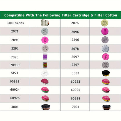 6800 Gas Mask Full Face Large Size Respirator Reusable Gas Paint Sprayer Chemical Wood working Dust