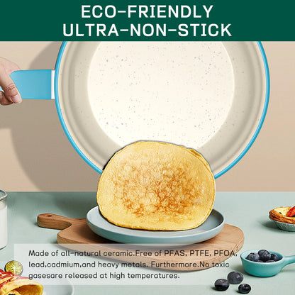 13-Piece Luxury Non-Stick Cookware Set Frying pan, casserole dish, wok, versatile, stylish, durable, outdoor set