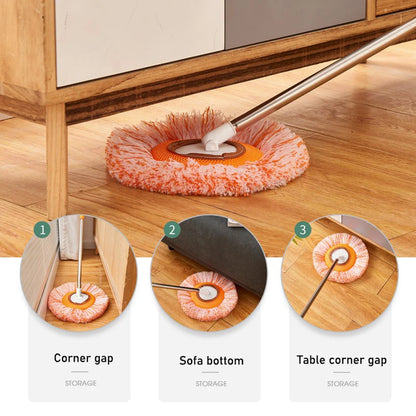 1Pc, ceiling mop, dust mop, flexible rotating floor mop, wall mop, wet and dry mop,