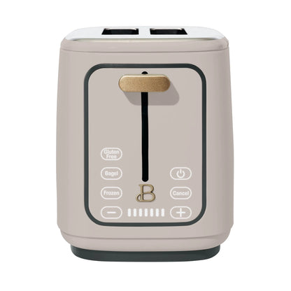 Beautiful 2 Slice Toaster with Touch-Activated Display,