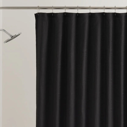 Henderson Black Mosaic 72” x 72” Shower Curtain，