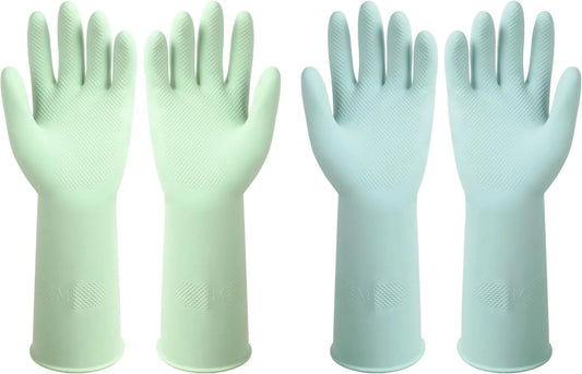 2Pairs Cleaning Gloves for Washing Dishes Long-lasting & Non-Slip