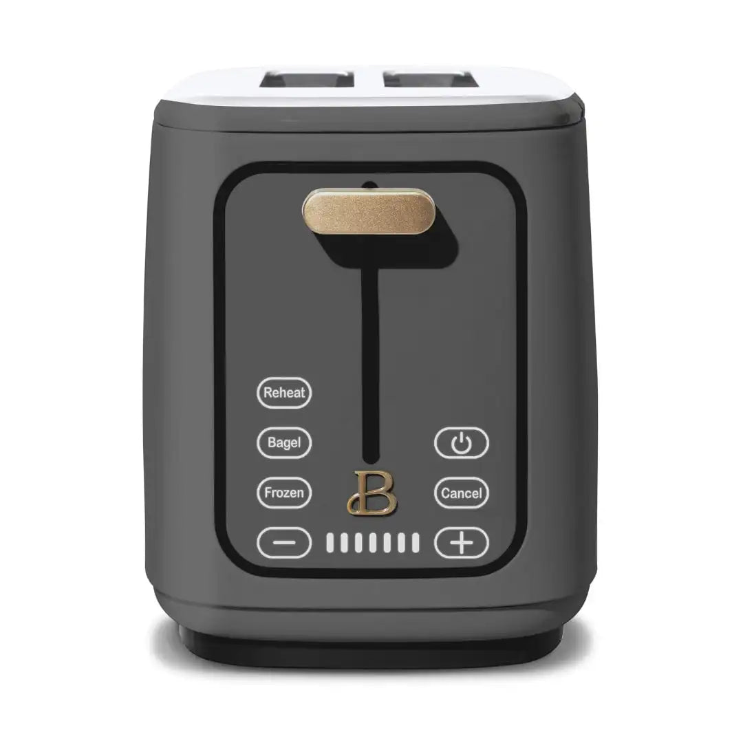 Beautiful 2 Slice Toaster with Touch-Activated Display,
