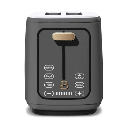 Beautiful 2 Slice Toaster with Touch-Activated Display,