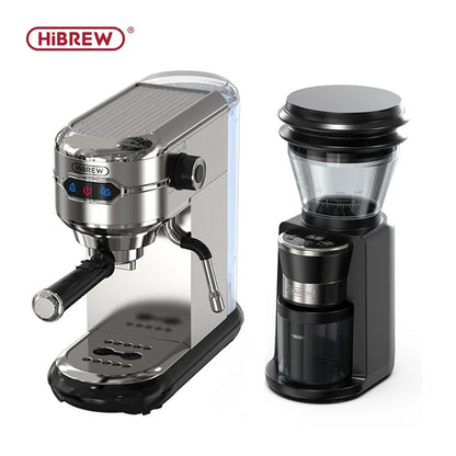 Coffee Maker Cafe tera 20 Bar Inox Semi Automatic Super Slim ESE POD& Powder Espresso Cappuccino Machine.