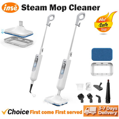 Powerful Steam Mop High Temperature Cleaning Detachable Handheld 6 in 1 Scrubbing Steam Vacuum Mop for Carpet Hard Floor