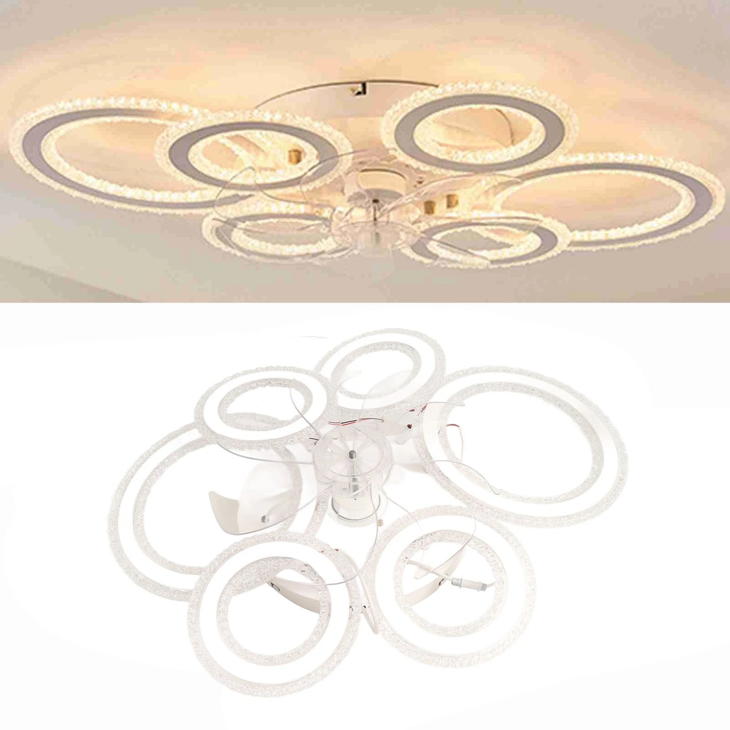 Light Flush Mount Ceiling Fan for Dining Room