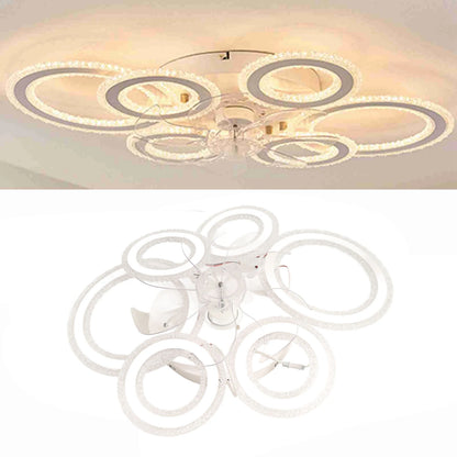 Light Flush Mount Ceiling Fan for Dining Room