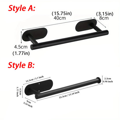 Towel Racks for Bathroom, Adhesive Towel Bar, Hand Towel Holder, Kitchen Towel Holder, Bathroom Accessories