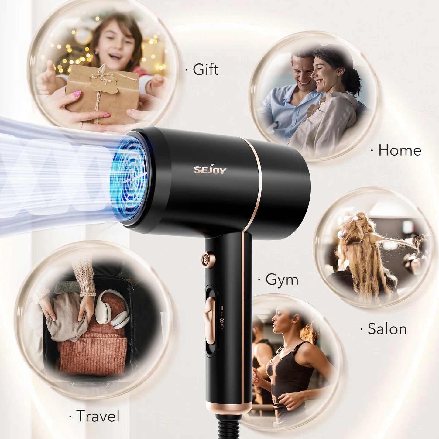 110v Hair Dryer Personal Hair Care Styling Negative Ion Tool Constant Anion Hair Dryers