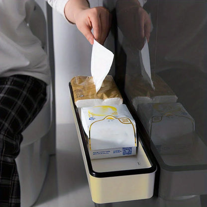 1pc Toilet Bathroom Storage Cabinet Rack Wall Hanging Hole Free Multifunctional Artifact Above Toilet Rack White Shelf Organizer