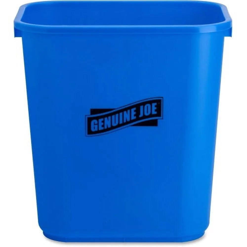 Indoor & Outdoor Recycling Wastebasket Rectangle 7.13 Gal Capacity, Eco Friendly Waste Bin for Classroom Office Use