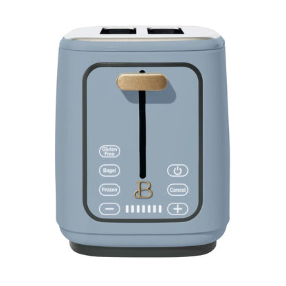 Beautiful 2 Slice Toaster with Touch-Activated Display,