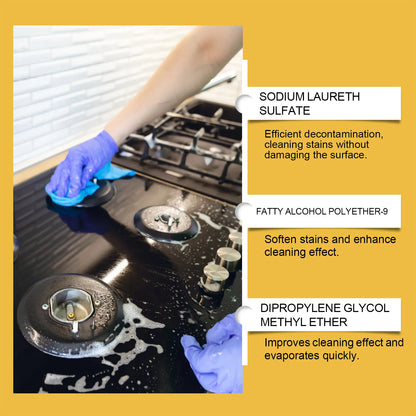 120ml Greasy Dirt Cleaner Spray Strong Kitchen Oil Stain Degreaser Mild, Non-corrosive Cleaning Polishing Stove Range Hood Agent