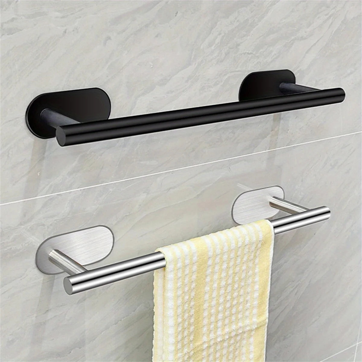 Towel Racks for Bathroom, Adhesive Towel Bar, Hand Towel Holder, Kitchen Towel Holder, Bathroom Accessories