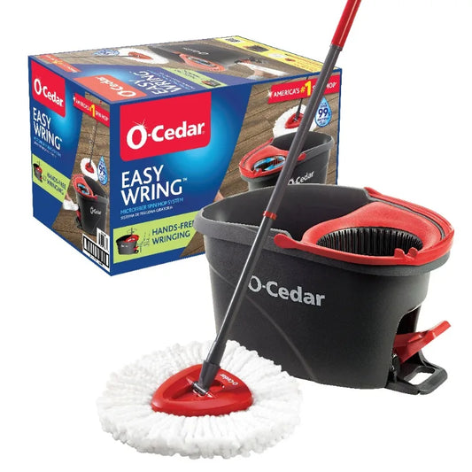 Easy Wring Microfiber Spin Mop and Bucket Cleaning System