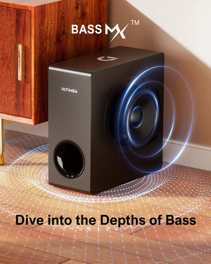 4.1ch Soundbar with Subwoofer,2-in-1 Detachable Bluetooth 5.3 Soundbar for Smart TV, Home Theater Bluetooth Speakers