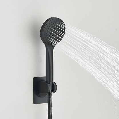 8-12Inch High Pressure Rain Shower Head with Adjustable Extension Arm With 3-way Handheld Shower Spray