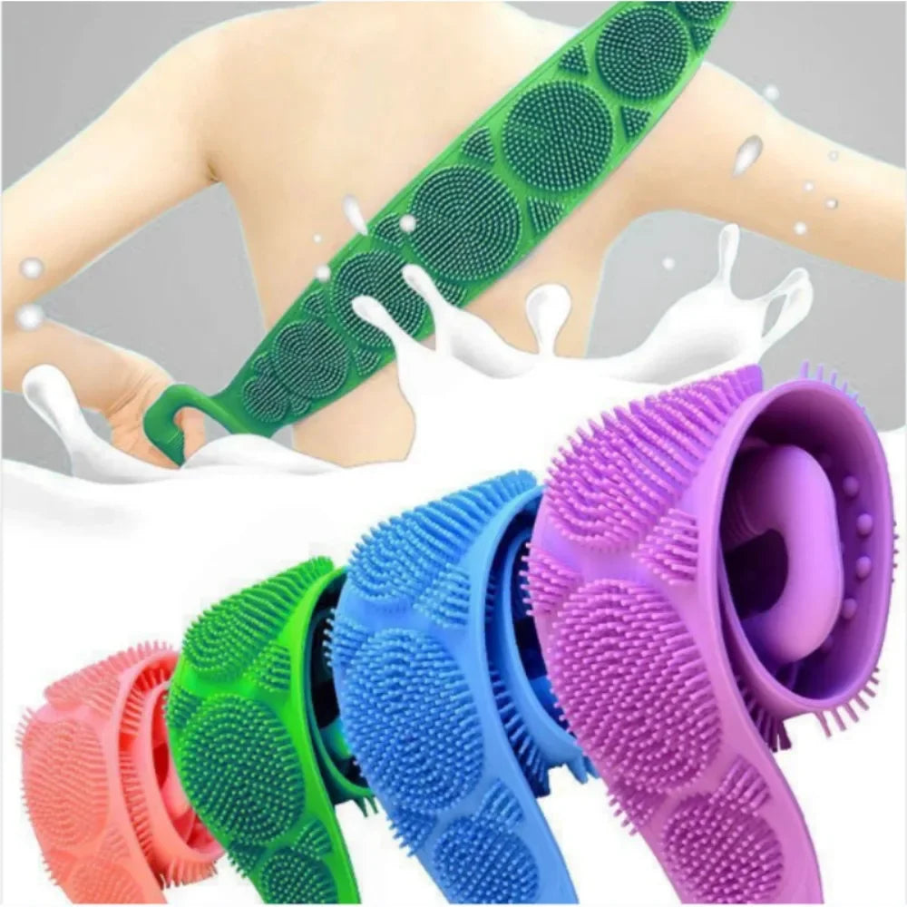 Silicone Body Scrubber Back Massage Exfoliating Sponge