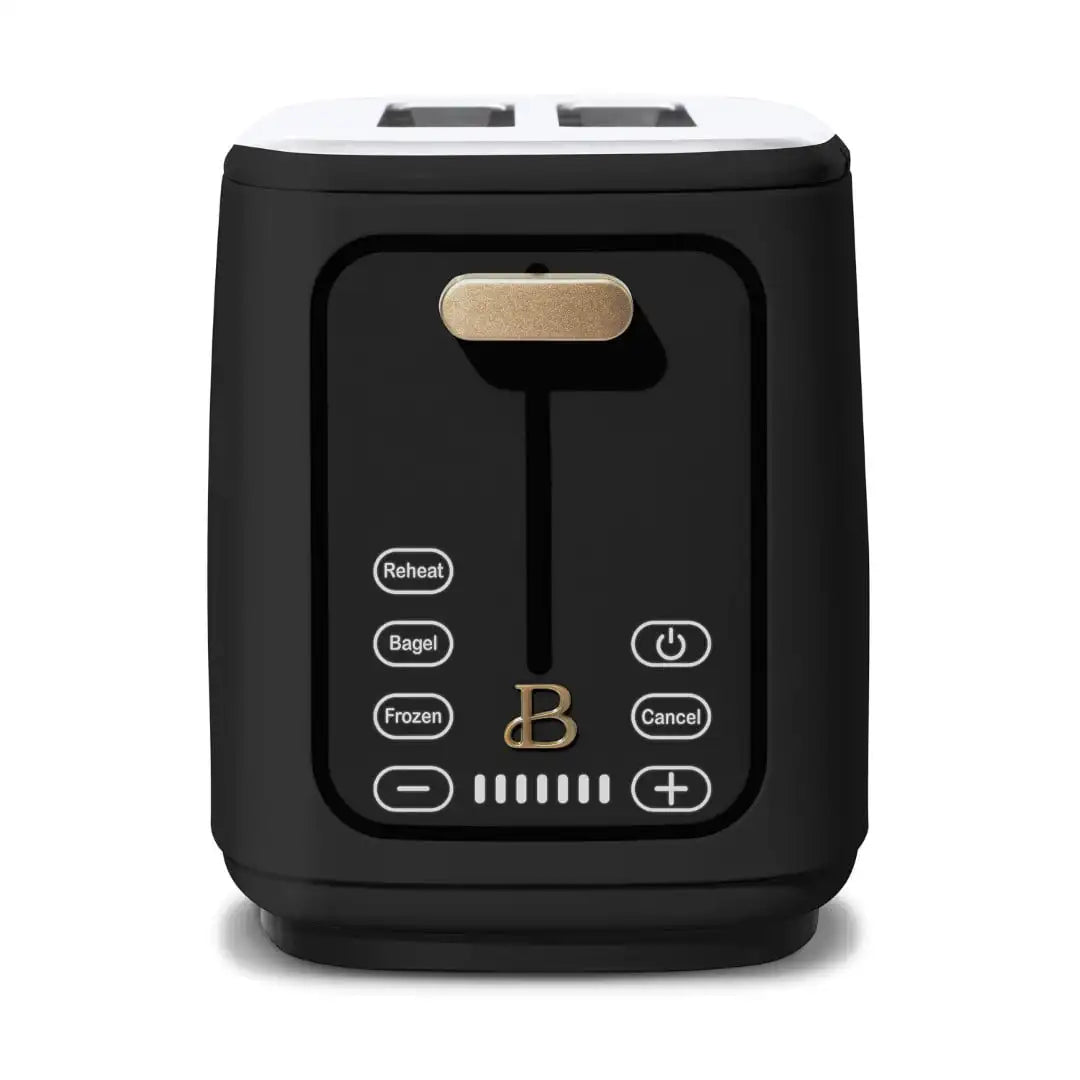 Beautiful 2 Slice Toaster with Touch-Activated Display,
