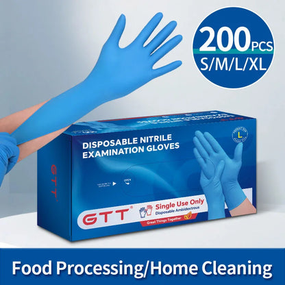 100pcs Disposable Nitrile Gloves Suitable For Home Use Latex Free Suitable For Lab Tattoo Kitchen And Food Contact Thick Durable